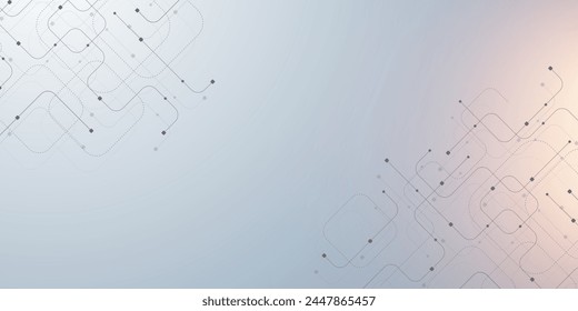 Abstract background with technology circuit board texture. Modern electronic motherboard texture. Engineering and communication concept for header, web banner, website, presentation.