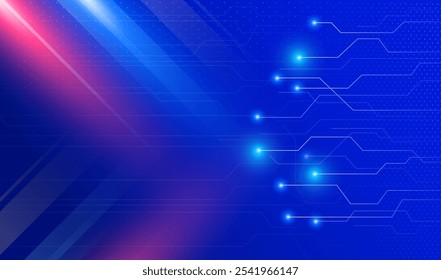 Abstract background with technology circuit board vector illustration