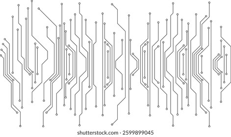 Abstract background with technology circuit board texture. Electronic illustration. Communication and engineering concept. Vector illustration