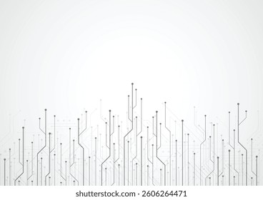 Abstract background with technology circuit board texture. Electronic motherboard illustration. Communication and engineering concept. Vector illustration