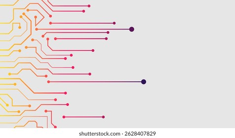 Abstract background with technology circuit board texture. Electronic motherboard illustration. Communication and engineering concept. 