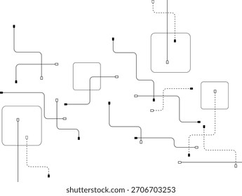 Fondo Abstractas con textura de placa de circuito de tecnología.