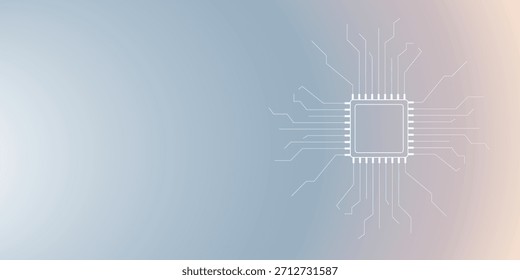 Abstract background with technology circuit board texture. Modern electronic motherboard texture. Engineering and communication concept for header, web banner, website, presentation