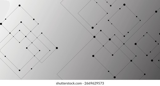 Abstract background with technology communication data element shape line and dots perfect for advertisements, posters, presentations, website background. Science technology futuristic concept.