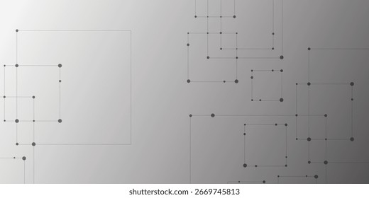 Fundo abstrato com tecnologia de comunicação de dados forma linha e pontos perfeitos para anúncios, cartazes, apresentações, fundo do site. Conceito futurista da tecnologia da ciência.