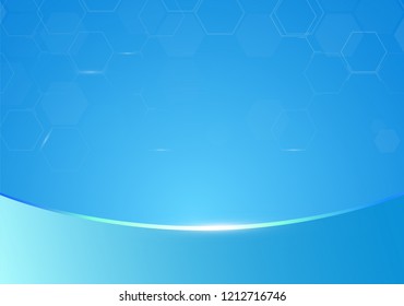 abstract background technology concept in blue light and copy space,technology modern medical science in future and global international