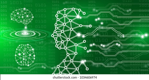 abstract background technology concept in green light,human body heal,technology modern medical science in future and global international medical with tests analysis clone DNA human