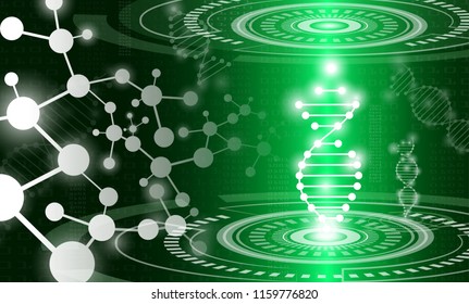 abstract background technology concept in green light,human body heal,technology modern medical science in future and global international medical with tests analysis clone DNA human
