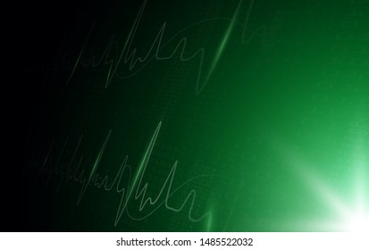abstract background technology concept in green light,human body heal,technology modern medical science in future and global international medical with tests analysis clone DNA human