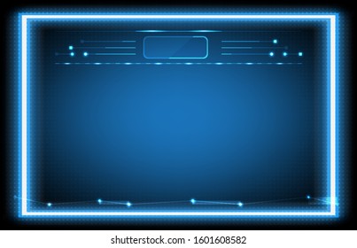 abstract background of technology connection line dot user interface ui 