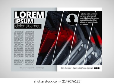 Abstract background technology. Design for brochure, banner idea, book, booklet print or e-book. Layout ready for use, vector. 