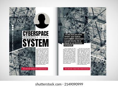 Resumen de la tecnología de fondo. Diseño de folletos, banners, libros, folletos impresos o libros electrónicos. Diseño listo para su uso, vector
