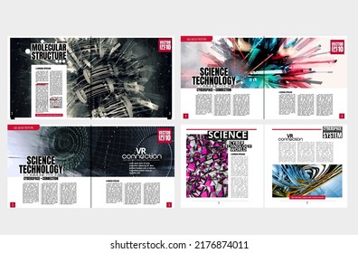 Abstract background technology. Design for brochure, banner idea, book, booklet print or e-book. Layout ready for use, vector. 
