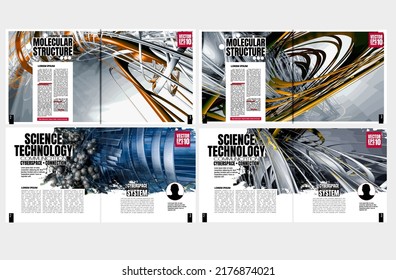 Abstract background technology. Design for brochure, banner idea, book, booklet print or e-book. Layout ready for use, vector. 