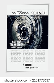 Abstract background technology. Design for brochure, banner idea, book, booklet print or e-book. Layout ready for use, vector. 