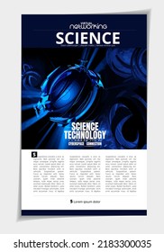 Abstract background technology. Design for brochure, banner idea, book, booklet print or e-book. Layout ready for use, vector