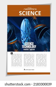 Abstract background technology. Design for brochure, banner idea, book, booklet print or e-book. Layout ready for use, vector