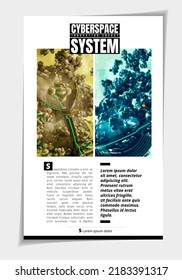 Abstract background technology. Design for brochure, banner idea, book, booklet print or e-book. Layout ready for use, vector. 