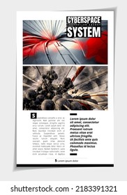 Abstract background technology. Design for brochure, banner idea, book, booklet print or e-book. Layout ready for use, vector. 