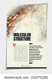 Abstract background technology. Design for brochure, banner idea, book, booklet print or e-book. Layout ready for use, vector. 