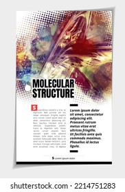 Resumen de la tecnología de fondo. Diseño de folletos, banners, libros, folletos impresos o libros electrónicos. Diseño listo para su uso, vector. 