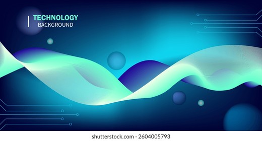 abstract background, Technology digital, blue gradient, business templates, technology presentations