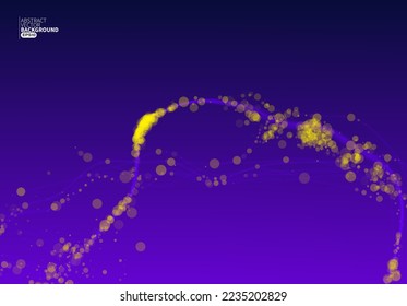 Abstract background technology digital flowing lines. Design for Banner presentation, Holidays greeting Card, Website Landing, flyer, poster, cover or brochure. Vector Eps