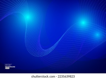 Resumen de las líneas de flujo digital de tecnología de fondo. Diseño para presentación de pancartas, informes anuales, tarjeta de saludo, aterrizaje de sitios web, boletín informativo, volante, afiche, portada o folleto. Vector Eps