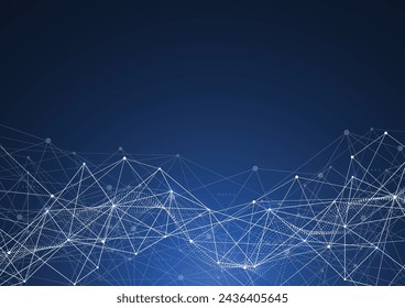 Abstract background with technology. Electronic connection design. Communication and engineering concept. Vector illustration