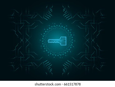 Abstract  background; Technology eyes; Cyber security concept