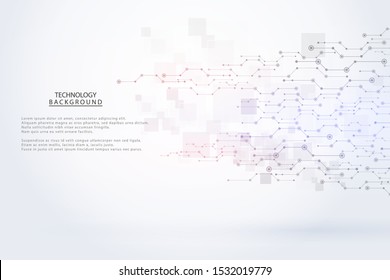 Abstract background technology  graphic design.  Network wireless systems and internet . Big data .Global network high speed connection data rate technology 