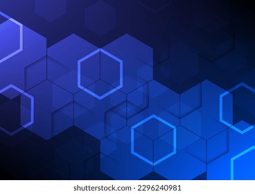 Resumen de tecnología de fondo hexagón transmite los internos de los sistemas digitales que trabajan detrás de ellos para ofrecer información precisa.