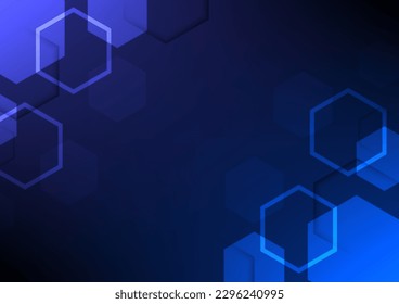 Abstract background technology hexagon conveys the internals of the digital systems working behind them to deliver accurate information.