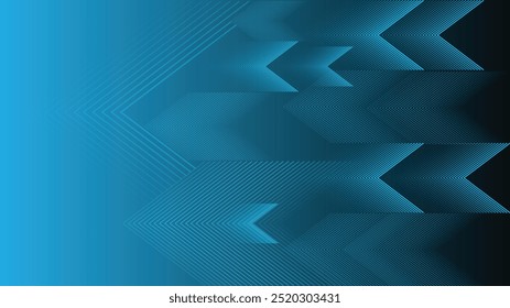 Abstract background technology high speed racing for sports of long exposure light on black background.Science geometric shape modern elegant design.Vector illustration.