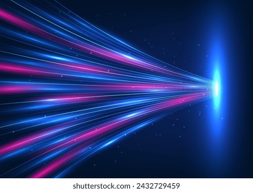 Abstract background technology High-speed lines of light passing through each other represent the transmission of data into the server system at high speeds. vector illustration, brochure, poster,