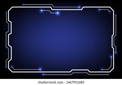 abstract background of technology HUD or Head-Up Display frame 