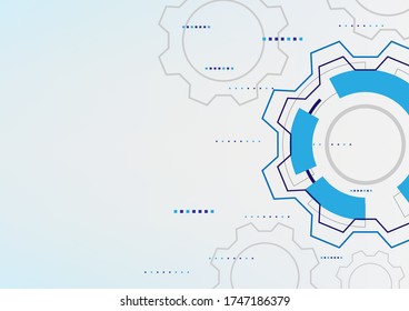 abstract background technology, mechanism concept graphic vector