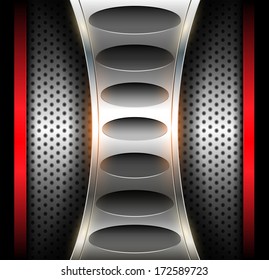 Abstract background technology metallic, vector. 