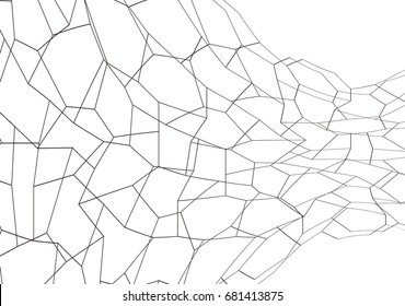 Abstract background. Technology polygonal design. Digital futuristic minimalism. Vector