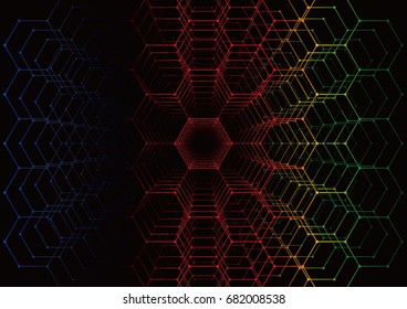 Abstract background. Technology polygonal design. Digital futuristic minimalism. 