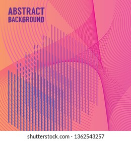 Abstract Background Technology, Space, Movement Concept Square Banner Background Vector Illustration
