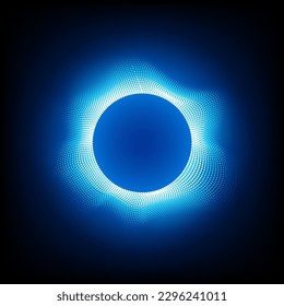 Abstract background technology spherical chip that processes commands and transmits data to the Internet network system using high-speed data transmission.