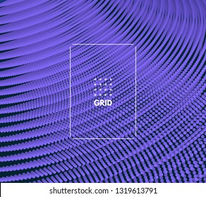 Abstract background. Technology style. 3d network design with particles. Vector illustration. Cover design template. Can be used for advertising, marketing, presentation.
