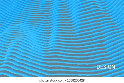 Antecedentes abstractos. Estilo tecnológico. 3d diseño de red con partículas. Ilustración vectorial. Plantilla de diseño de portada. Se puede usar para publicidad, marketing, presentación.