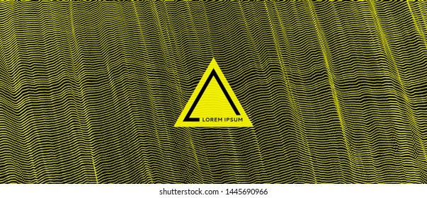 Abstract background. Technology style. 3d network design with particles. Vector illustration. Cover design template. Can be used for advertising, marketing, presentation.