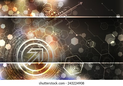 Abstract background, technology theme illustration