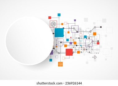 Abstract background, technology theme for your business. Vector
