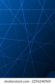 Abstract background technology uses color shading along with dot lines to make it look more modern and digital. The main emphasis is on dark blue tones.
