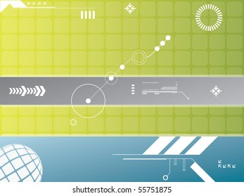 abstract background technology in vector