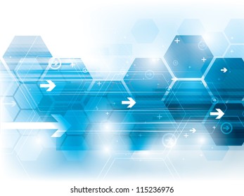 abstract background technology in vector illustration created